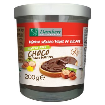 Damhert Minder Suikers Chocopasta